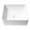 Alfi Brand ALFI brand ABC903-W White 16" Modern Square Above Mount Ceramic Sink ABC903-W - alternate 8